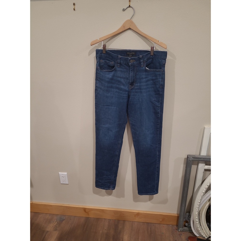 Banana Republic Slim Fit Men's SZ 31x30 med wash straight leg casual jeans norm